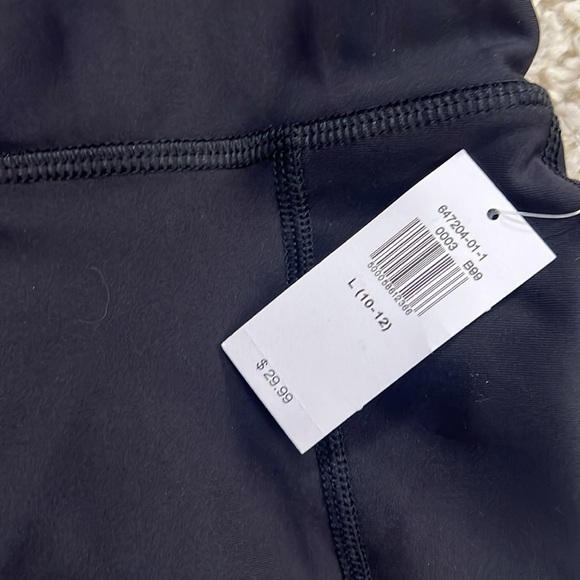 GIRLS OLD NAVY ACTIVE SIZE L 10/12 BLACK HIGH RISE LEGGINGS NWT - Picture 4 of 9
